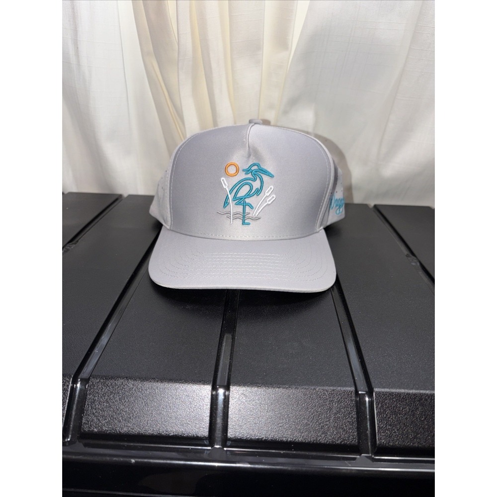 Waggle Flamingo Grey Lightweight Polyester Snapback Golf Hat Cap BRAND NEW W TAG